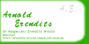 arnold erendits business card